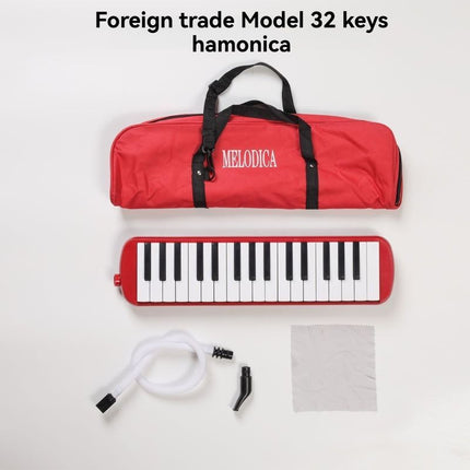 32-key melodica, 37-key melodica, student melodica, beginner melodica, musical instrument, music education, portable instrument, Australian students, classroom music - Red - Size 37