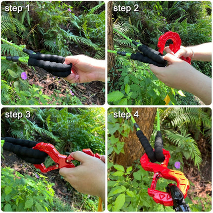red heavy-duty S-shaped trailer tow hook, G80 steel, 14968.55 kg load capacity, off-road rescue, truck towing, SUV tow hook, vehicle recovery, self-locking tongue - Green - Size S