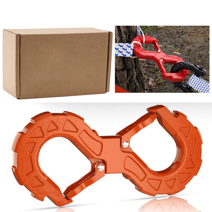 red heavy-duty S-shaped trailer tow hook, G80 steel, 14968.55 kg load capacity, off-road rescue, truck towing, SUV tow hook, vehicle recovery, self-locking tongue - Red - Size S