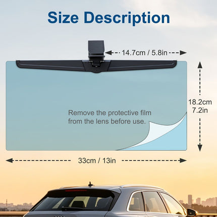 adjustable car sun visor extender, polarized sun visor, anti-glare car accessory, clip-on sun visor, universal car sun visor, Australia driving safety, car glare reducer, vehicle sun protection - Black - Size High-definition