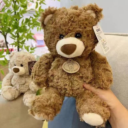 teddy bear, plush doll, soft toy, cuddly bear, boys birthday gift, claw machine prize, flower shop bear, huggable toy, beige teddy, brown teddy, stuffed animal, Australian toy - Light Brown - Size 25CM