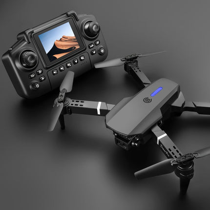 S2 MAX drone, dual-camera drone, upgraded remote control, ESC camera, long-lasting battery, 360° intelligent infrared flight, flying toy, drone gift, beginner drone, FPV drone - Gray - Size Two batteries