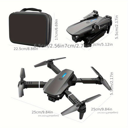 S2 MAX drone, dual-camera drone, upgraded remote control, ESC camera, long-lasting battery, 360° intelligent infrared flight, flying toy, drone gift, beginner drone, FPV drone - Gray - Size Two batteries