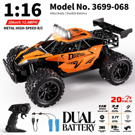 1:16 metal RC car, high-speed drifting, off-road racing car, boys toy car, 2.4GHz remote control, outdoor play toy, drift car, remote control car for kids, Australian toy - Black - Size variable speed