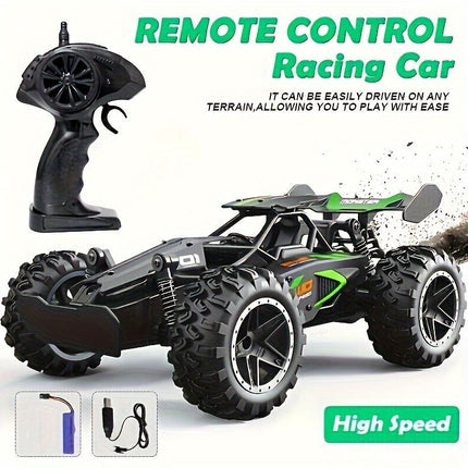 2.4G remote control car, high-speed off-road car, remote control toy for kids, four-wheel drive car, RC car with lights, outdoor toy Australia, gift for kids - Red - Size Three-electric systems