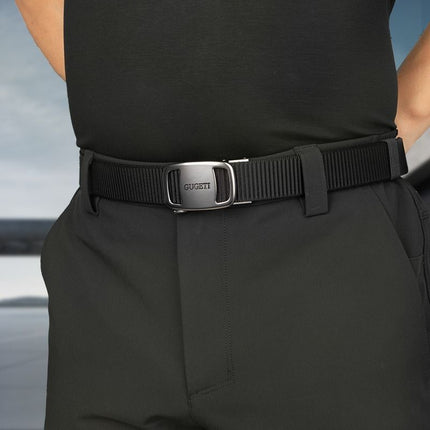 men's belt, outdoor sports belt, canvas belt, alloy automatic buckle, men's accessory, Australian belt, automatic belt men, casual belt, durable belt, travel belt - Blue - Size 130cm-51.1in