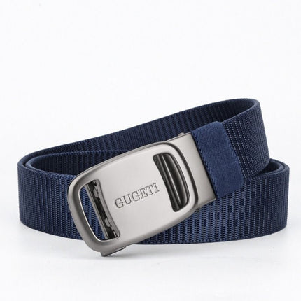 men's belt, outdoor sports belt, canvas belt, alloy automatic buckle, men's accessory, Australian belt, automatic belt men, casual belt, durable belt, travel belt - Dark Brown - Size 150cm-59in
