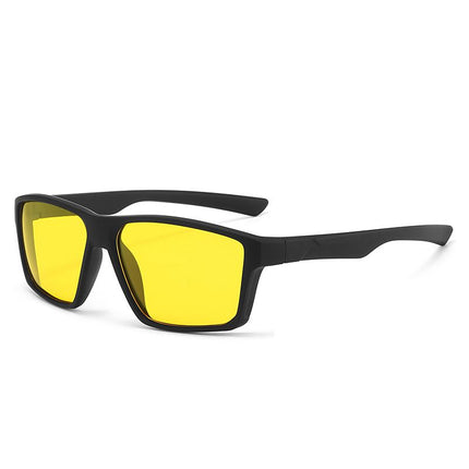 men's sports sunglasses, TR90 sunglasses, polarized sunglasses, UV protection sunglasses, driving sunglasses, cycling sunglasses, Australian sun protection - Black - Size 1PCS