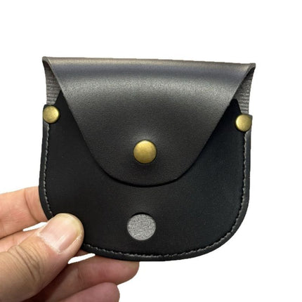 leather compass pouch,compass holder,outdoor survival gear,exploration accessories,seafarer navigation,hiking equipment,Australia outdoor gear,compass protection,leather gear,adventure gift - Black - Size 2PCS