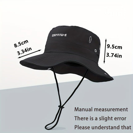 men's hat,wide-brim sun hat,two-piece hat,beach hat,hiking hat,outdoor work hat,foldable hat,unisex hat,face mask hat,breathable hat,Australian sun hat,mosquito protection hat - Gray - Size Hats and masks
