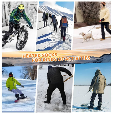 rechargeable heated socks, 5000mAh battery, heated socks for men, heated socks for women, outdoor heated socks, winter heated socks, three temperature setting socks, Australia winter, cold weather socks, heated socks hiking, heated socks cycling, heated s