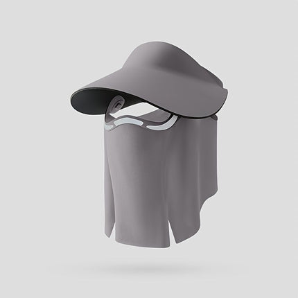 sun protection hat, detachable face mask hat, outdoor sports hat, lightweight sun hat, breathable hat, neck covering hat, foldable hat, unisex summer hat - Pink - Size L