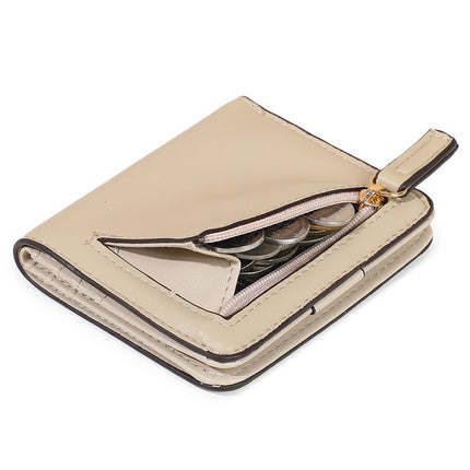 Slim PU Coin Purse, Women's Short Wallet, RFID Blocking Wallet, Minimalist Wallet, Ultra-thin Wallet, Australian Women's Wallet, Card Holder, Coin Purse - Brown - Size 2PCS