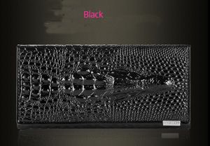 women's wallet, alligator print wallet, genuine leather wallet, long wallet, large capacity wallet, designer wallet, Australian women's fashion, leather accessories, luxury wallet, zippered wallet - Gold - Size 1PCS