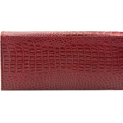 women's wallet, alligator print wallet, genuine leather wallet, long wallet, large capacity wallet, designer wallet, Australian women's fashion, leather accessories, luxury wallet, zippered wallet - Navy - Size 1PCS