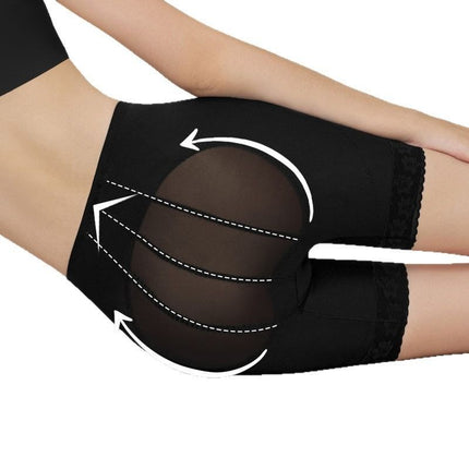 antibacterial shapewear, hip lifting pants, abdomen flattening underwear, women's body sculpting, fashion shapewear, hourglass figure shapewear, peach hip shapewear, Australian shapewear - Black - Size XXXL70-77