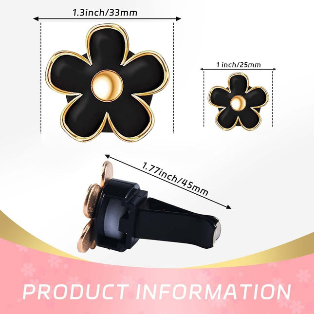 6 Pack Colorful Daisy Flower Car Air Vent Clips Car Air Outlet Freshener Clip for Car Interior Decoration – product detail
