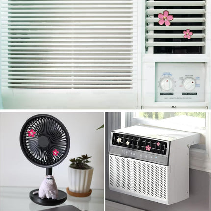 6 PCS Car Air Vent Clips White Daisy Flower Car Air Freshener Clip Air Conditioning Outlet Clip for Car Interior Decoration Accessories (2 Size)