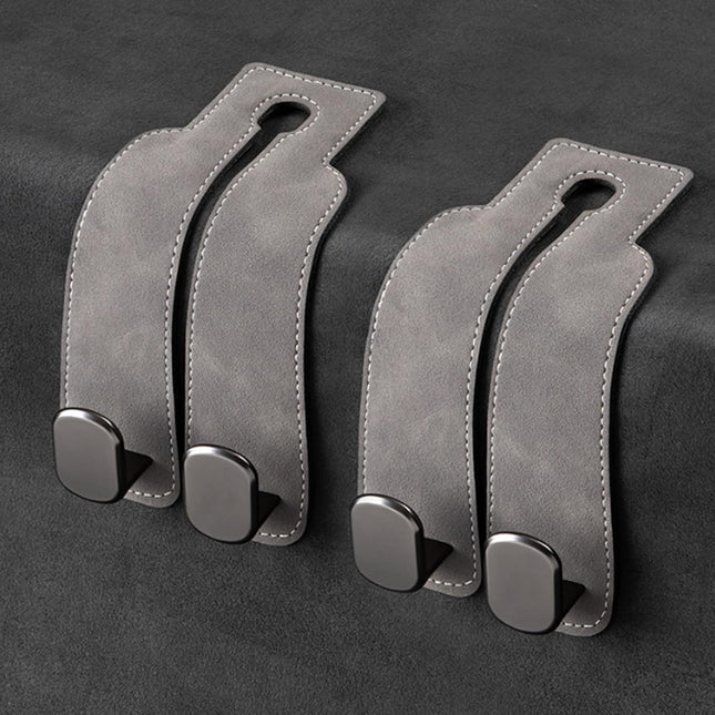 Car Headrest Hook Car Hook for Wallet & Bag Car Wallet Hook (Grey