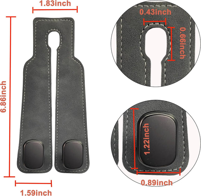 Car Headrest Hook Car Hook for Wallet & Bag Car Wallet Hook (Grey – product detail