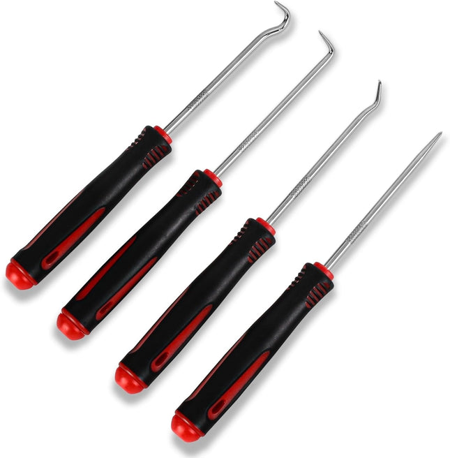 4-Piece Hook & Paddle Set Precision Auto Paddle Tool & O-Ring Paddle Set with Comfortable