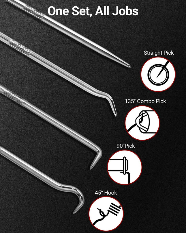 4-Piece Hook & Paddle Set Precision Auto Paddle Tool & O-Ring Paddle Set with Comfortable – product detail