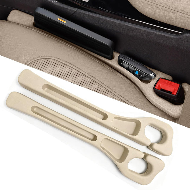 Car Seat Crevice Fill Organizer 2 pcs V1102-B0G47XG8MW in Beige