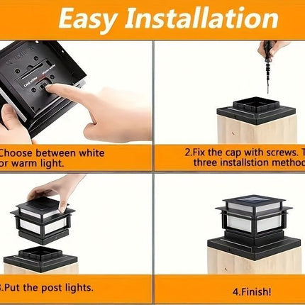 solar post cap lights, outdoor LED lights, nickel batteries, IPX4 water resistant, garden lighting, porch lighting, patio lighting, staircase lighting, Australian outdoor decor, eco-friendly garden lights, automatic dusk to dawn, fence post lights, solar