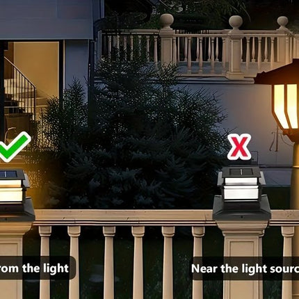 solar post cap lights, outdoor LED lights, nickel batteries, IPX4 water resistant, garden lighting, porch lighting, patio lighting, staircase lighting, Australian outdoor decor, eco-friendly garden lights, automatic dusk to dawn, fence post lights, solar