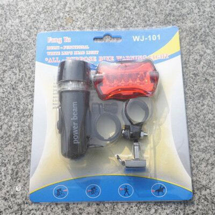 Bicycle Front Light LED Bike Light Set Butterfly Rear (Size 2PCS)