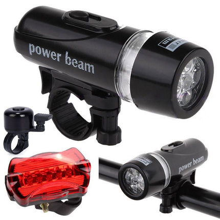 Bicycle Front Light LED Bike Light Set Butterfly Rear (Size 3PCS)