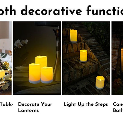 Outdoor LED Candle Battery Operated Candle Patio Decor Garden Lighting