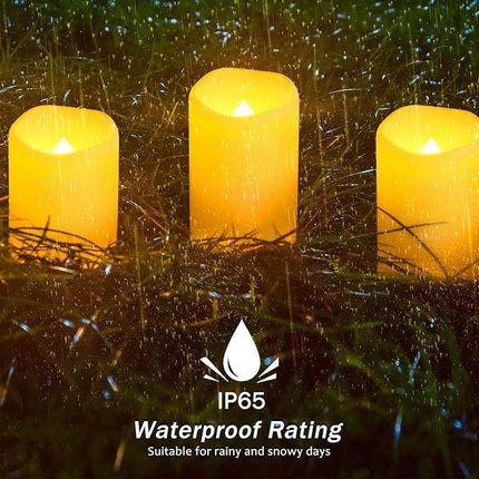 Outdoor LED Candle Battery Operated Candle Patio Decor Garden Lighting