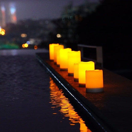 Outdoor LED Candle Battery Operated Candle Patio Decor Garden Lighting