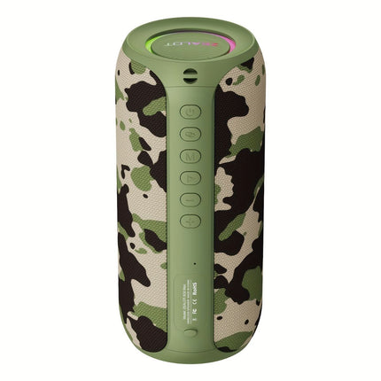 wireless bluetooth speaker, portable speaker, outdoor speaker, waterproof speaker, RGB light speaker, bass heavy speaker, camping speaker, beach speaker, Australia outdoor audio - Black - Size IPX7