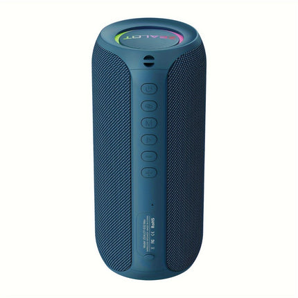 wireless bluetooth speaker, portable speaker, outdoor speaker, waterproof speaker, RGB light speaker, bass heavy speaker, camping speaker, beach speaker, Australia outdoor audio - Black - Size IPX7