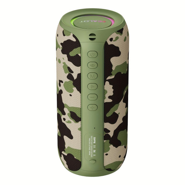 wireless bluetooth speaker, portable speaker, outdoor speaker, waterproof speaker, RGB light speaker, bass heavy speaker, camping speaker, beach speaker, Australia outdoor audio - Navy - Size IPX7