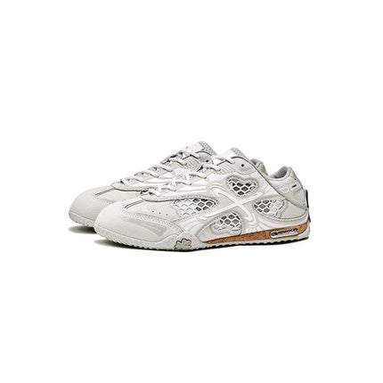 Man-four-leaf clover shoes, hollow men's shoes, casual men's shoes, breathable shoes, Australian men's footwear - Cloud - white - Size 13(AU13/EU46)