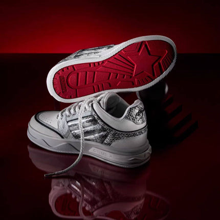 Men'S Casual Shoes Silver Snake Sneakers Board Shoes For Men Yinshe Shoes Urban - Silver - Size 7(AU7/EU40)