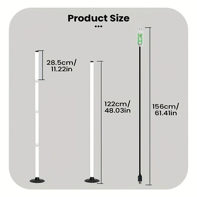 Smart LED Floor Lamp RGBICB Mood Light Ambient Light With Backlight – product detail