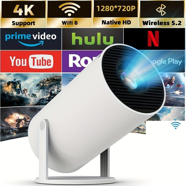 HY300 Pro HD Smart Projector Mini Projector Portable 4K