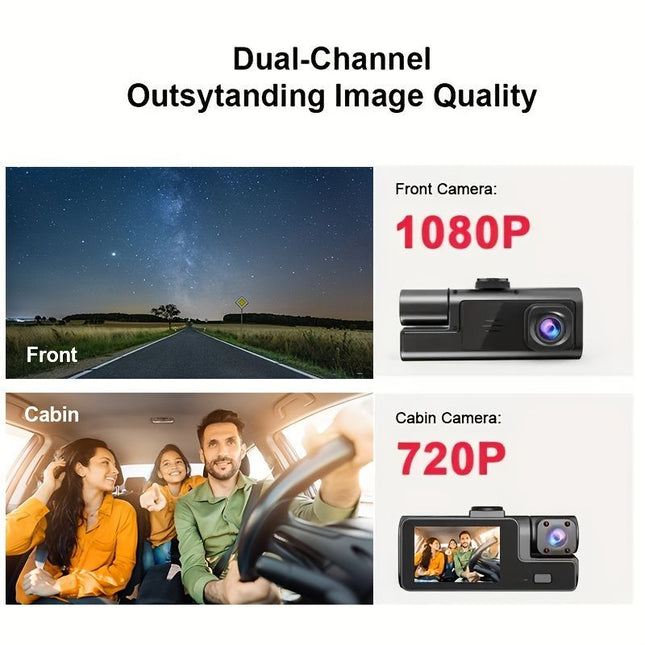 Dash Camera Car Camera Dual Lens Dash Cam 1080p Front Camera 720p Interior – product detail