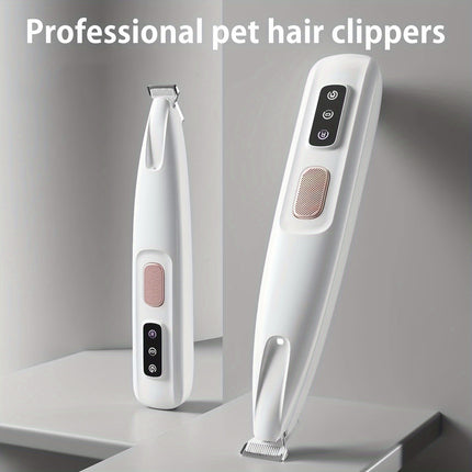 Pet electric clipper dog foot hair trimmer cat foot hair trimmer dog LED light clipper hair trimmer electric clipper h