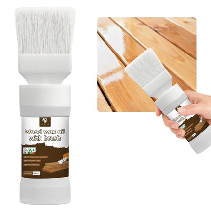 Clear Wood Varnish 6.35 Oz, Water Based Sealer for Wood | Fast drying satin varnish. Works on furniture and small woodcrafts, provides long-lasting clear protective coating