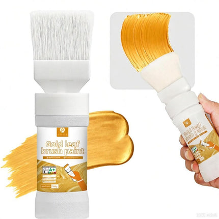 Gold Paint 6.35 Oz, Non-Fading Finish for Art, Wood & Clay Crafts | Long-lasting non-fading metallic finish. Works great on canvas, wood decor, clay crafts and all kinds of art creation
