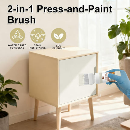 Beige Multi-Surface Touch-Up Paint 6.35 Oz for Wood, Metal & Cabinets | Water-based fast drying coating. No sanding required, repairs scratches on wood furniture, metal surfaces and cabinets.