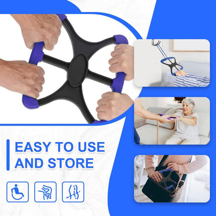 Lift Assist for Elderly,Aids for Disabled and Elderly with No-Slip Grip Handles,Standing Aids & Supports to Transfer Elderly, Senior, Bariatric, Patient Or Disabled,As Seen On Tv - Purple - Size 9.6in