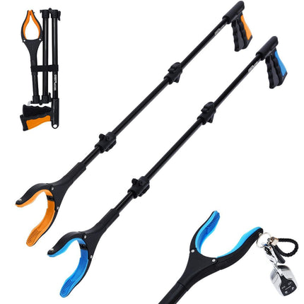 38 Extra Long Grabber Reacher Tool (Orange Blue)