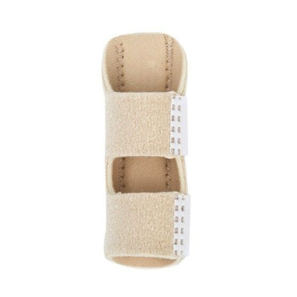 Finger Splint - Universal Finger Straightener - Broken and Trigger Finger Splints - Brace for Arthritis Pain and Support - Sprain Relief for Middle, Index, Ring, Pinky Fingers - Beige - Size 2 Pack