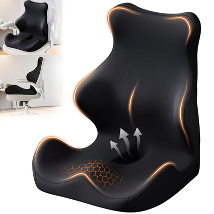 Seat Cushion with Back Support, Lumbar Support Pillow for Office Chair
